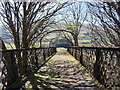 NN3628 : Footbridge over West Highland Line by Iain Russell