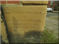 SE2935 : Former Delph Lane Co-Op store (3) - foundation stone by Stephen Craven