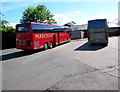 ST3552 : Marchants of Cheltenham Spa coach in Sedgemoor Services Southbound  by Jaggery