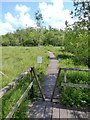 SD8867 : Access control on the boardwalk at Malham Tarn National Nature Reserve by Oliver Dixon