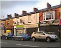 SJ9499 : Shops on Penny Meadow by Gerald England