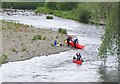 NT5434 : Canoeists on the Tweed, Melrose by Jim Barton