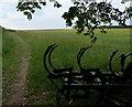 TF7235 : Old farm machinery along the Peddars Way by Mat Fascione