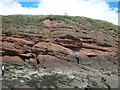 NO6541 : Angular unconformity at Whiting Ness, Arbroath by Adrian Diack