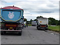 ST4660 : Lorries in the layby on the A38 by Rob Purvis