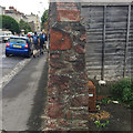 ST5773 : Cross-section of rubble wall, Gordon Road, Clifton, Bristol by Robin Stott