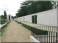 TL4059 : Memorial wall at Madingley by M J Richardson