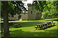 SO4565 : Arch and curtain wall, Croft Castle by Stephen McKay