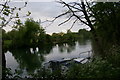 SP5006 : View across the Thames above Four Rivers by Christopher Hilton