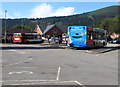 SO3014 : X3 bus in Abergavenny bus station by Jaggery