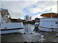 NS3981 : Boats at Balloch by Gerald England