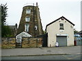 SE2936 : Converted windmill, Potternewton Mount, Scott hall, Leeds by Humphrey Bolton