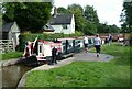 SJ9429 : Working a pair, Sandon Lock, Trent and Mersey Canal  1 by Alan Murray-Rust