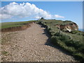 TV5895 : Eroded clifftop at Beachy Head by Adrian Diack