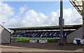 TL9928 : The Jobserve stand at the Colchester Community Stadium by Steve Daniels