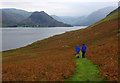 NY1419 : Path on west side of Crummock Water by Ian Taylor