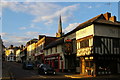 TL5338 : Saffron Walden: Cross Keys Hotel and High Street by Christopher Hilton