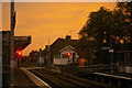 TM3863 : Saxmundham station, Sahara sunset by Christopher Hilton