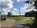 SP3682 : New houses and open space, Wood End, north Coventry by Robin Stott