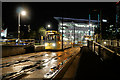 SJ8097 : Night Tram at MediaCityUK by David Dixon