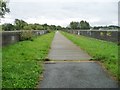 SP5076 : Re-used railway viaduct, Rugby by Christine Johnstone