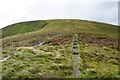 SJ0734 : Railway sleepers on Bwlch Maen Gwynedd by Bill Boaden