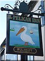 SO8318 : Pelican Inn sign by Philip Halling