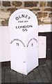 SP8851 : Old Milepost by the A509, High Street, Olney by A Rosevear