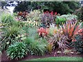 SZ4083 : A flower border at Mottistone Manor by Steve Daniels