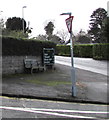 SO3013 : Wooden bench on an Abergavenny corner by Jaggery