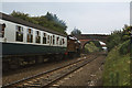 SJ6496 : Steam train passing Kenyon Junction by Ian Taylor