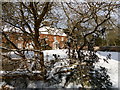 TM4557 : The Red House, Aldeburgh, in snow by Christopher Hilton