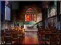 SJ8398 : Manchester Cathedral, Regimental Chapel and Fire Window by David Dixon