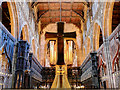 SJ8398 : Cross and Quire, Manchester Cathedral by David Dixon