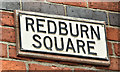 J3979 : Name sign, Redburn Square, Holywood (March 2018) by Albert Bridge