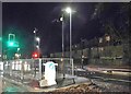 ST5616 : New island and traffic lights on Sherborne Road, Yeovil by David Howard