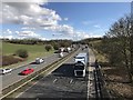 SJ7844 : M6 looking south-east near Madeley by Jonathan Hutchins