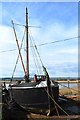 SX9687 : Former Thames barge "Vigilant" undergoing restoration at Topsham by David Martin