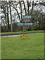 TL1419 : Signpost on Chiltern Green Road by Geographer