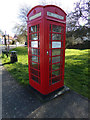 TM3674 : Disused Telephone Box on Peasenhall Road by Geographer