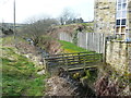 SE0135 : Footbridge at Dunkirk Mill, Oxenhope by Humphrey Bolton