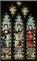 SK7288 : Stained glass window, St Peter's church, Clayworth by Julian P Guffogg