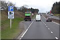 NN8105 : Layby on the Southbound A9 near Balhaldie by David Dixon