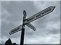 SK1414 : Canal direction sign at Fradley Junction by Graham Hogg