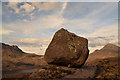 NC1008 : Boulder on side of Beinn an Eoin by Andrew Tryon