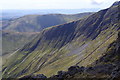 SH8623 : Craggy spur of Erw y Ddafad-ddu from the north by Andrew Hill