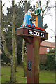 TM4291 : Town sign, Beccles by Christopher Hilton