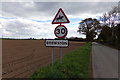 TG4902 : Browston Village Name sign on Browston Lane by Geographer