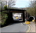 ST2589 : Temporary traffic lights,  Newport Road, Pontymister by Jaggery