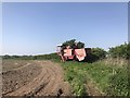 SJ7950 : Abandoned farm machinery by Jonathan Hutchins